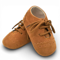 Mocassins Bébé Daim Lacets Franges