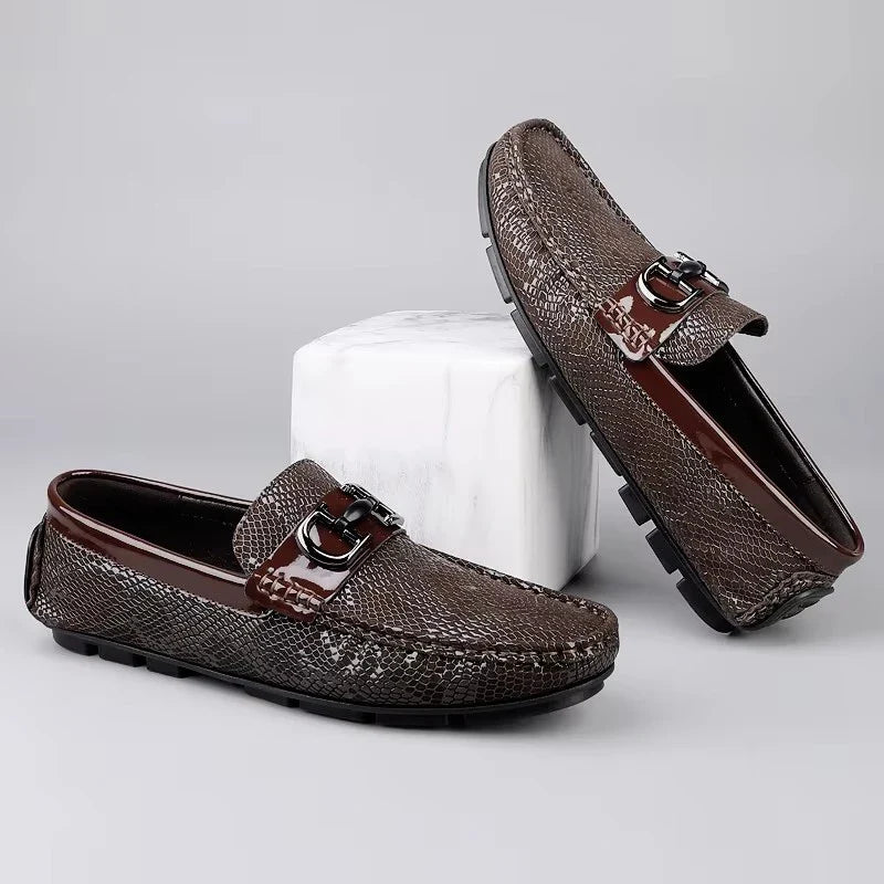 Mocassins Homme Cuir Respirant Driving