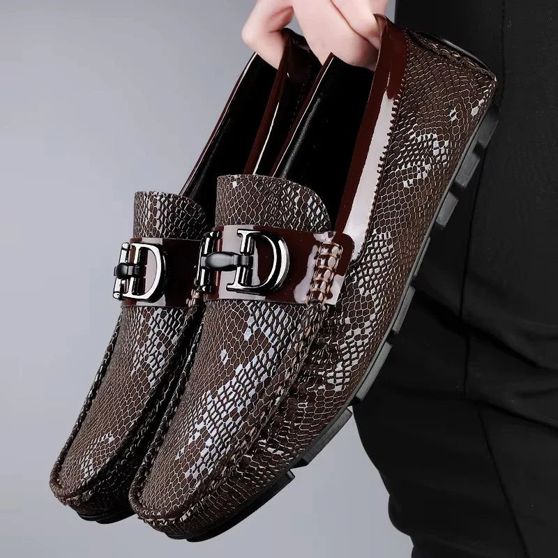Mocassins Homme Cuir Respirant Driving