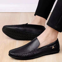 Mocassins Homme Cuir Business Noir
