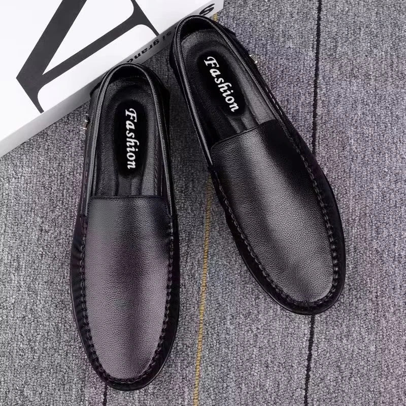 Mocassins Homme Cuir Business Noir