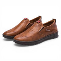 Mocassins Homme Cuir Couture Contrastée